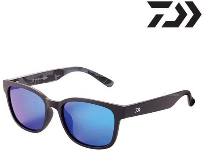 다이와 편광 선글라스 DN-8123 웰링턴형 편광 미러 낚시 골프 글라스, 1개, 그린 블루미러