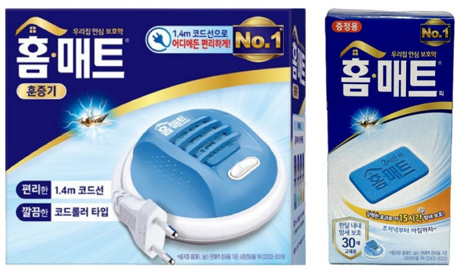 홈매트 코드롤러 훈증기1개 + 교체용 매트 30매 -T.C, 1개