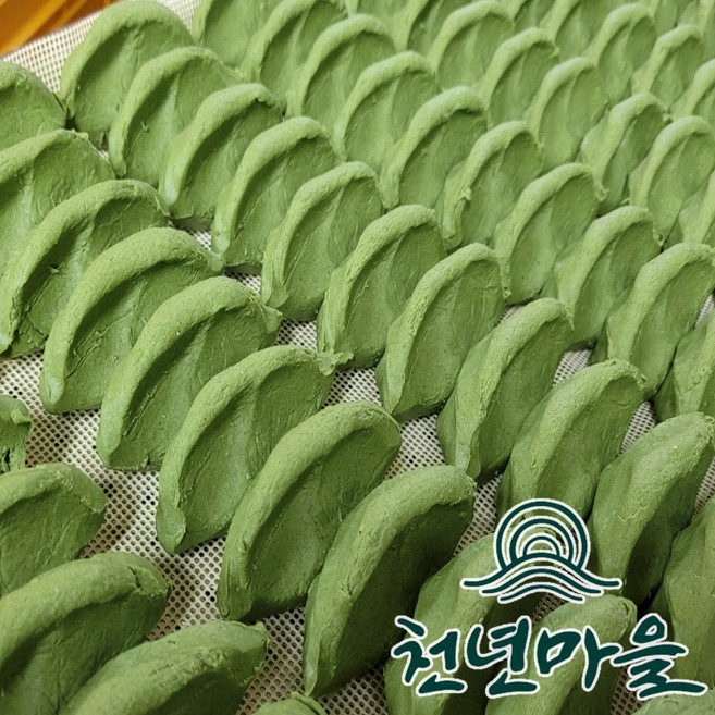 [생산자판매] 천년마을 영광 모시송편 모시떡 모싯잎송편 80알 (생송편), 생) 기피40개 + 참깨40개, 1세트, 4kg