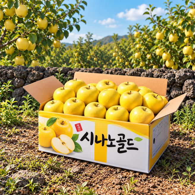 [최대15birx] 아삭 달콤 시나노 골드 사과, 1박스, 5kg