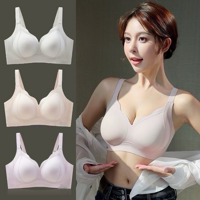 勿忘我 無鋼圈內衣 果凍膠半固定杯 軟支撐舒適無痕