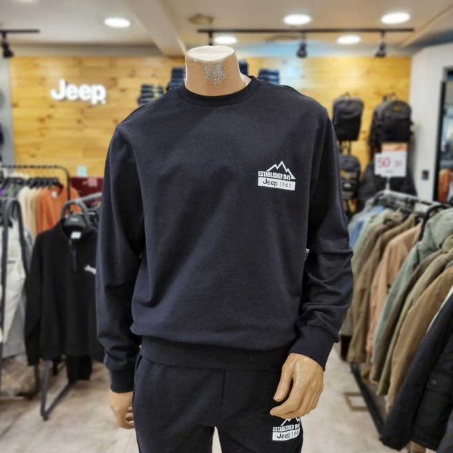 지프 불광점 *주간 신상* (65%할인) ﻿﻿남녀공용 지프로고 기본핏 셋업룩 맨투맨티셔츠!!(JO8TSU881)