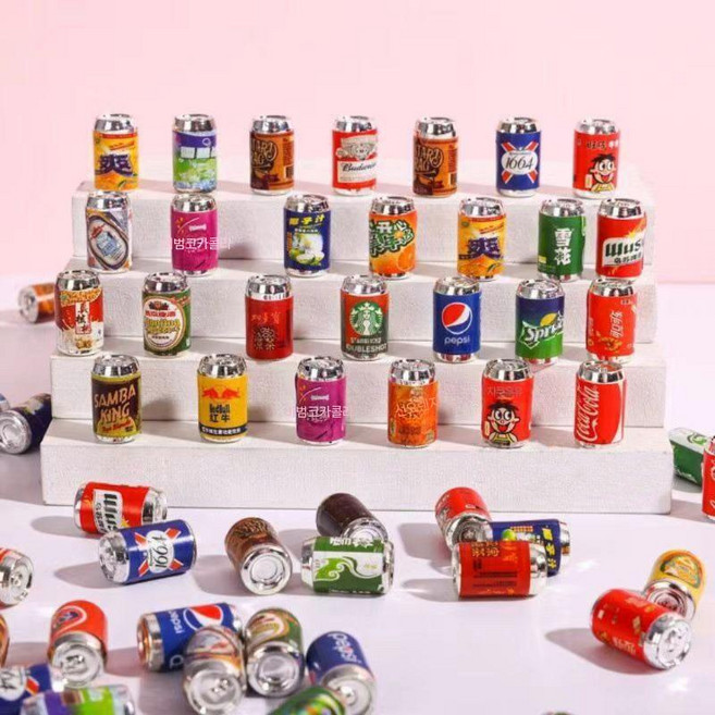 자판기 일본 일본자판기 음료수 음료 가챠 멀티 콜라 편의점, 50개  미니 캔, 1개