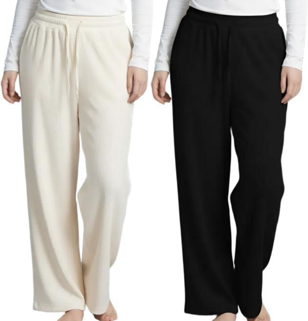 벨에라 빅사이즈 여성 사계절 코듀로이 와이드팬츠 골덴바지 2P