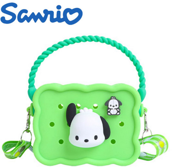 안전한 실리콘 재질의 포차코 크로스백 겸용 토트백