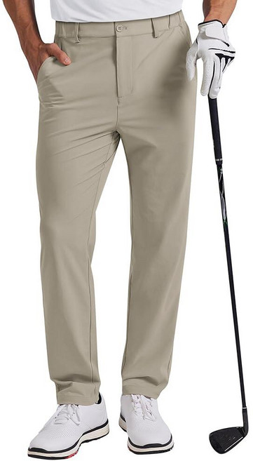 COOFANDY 남성용 골프 바지 76.2cm/81.3cm/86.4cm(30인치)/81.3cm(34인치) 스트레치 작업 드레스 팬츠 가볍고 빠른 건조 편안한 바지 포켓 4개