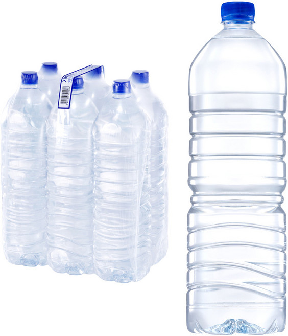 먹는샘물산수 가벼운 샘 무라벨, 2L, 48개