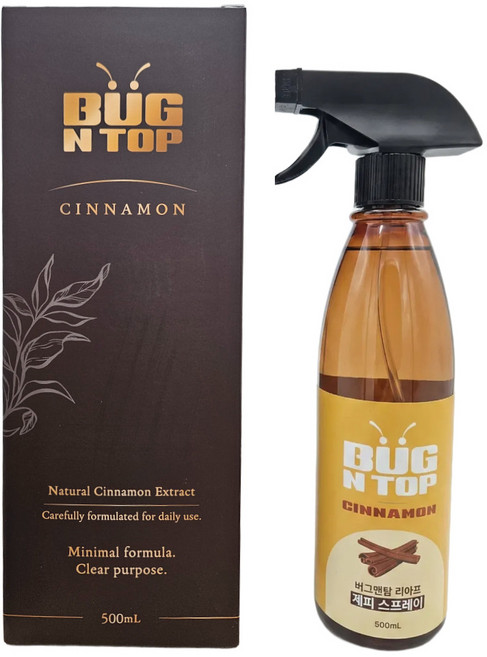 [버그엔탑] 좀벌레 퇴치제 리아프 계피 스프레이 기피제 (500ml), 2개, 500ml