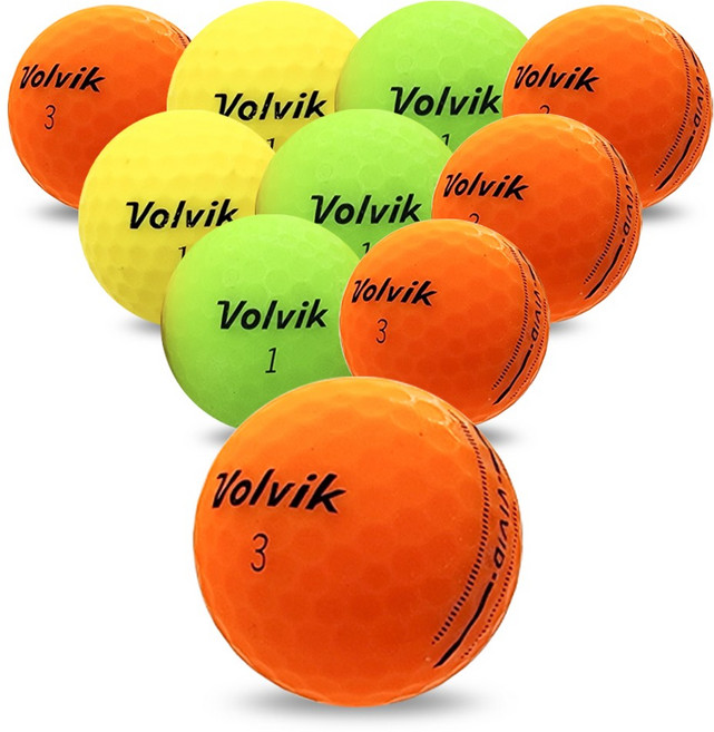 나이스골프 볼빅비비드 컬러 A-급 로스트볼, 10개, 1개