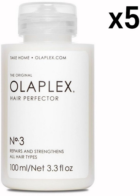 Olaplex Hair Perfector No 3 Repairing Treatment 올라플렉스 올라플렉스 트리트먼트 헤어 퍼펙터 3호 리페어링 3.3 oz 100ml 1팩, 5팩