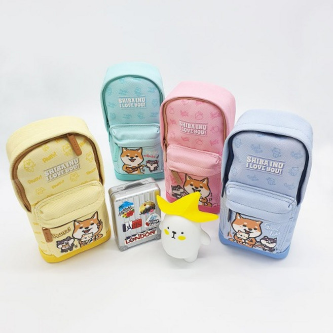 9000 시바견 배낭필통 8개입 1박스, 단품