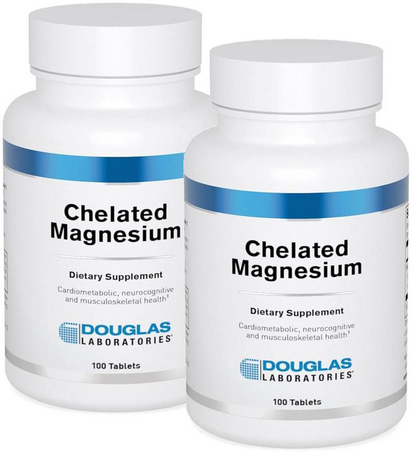 더글라스랩 마그네슘 킬레이트 100mg Douglas Laboratories Chelated Magnesium, 100정, 2개