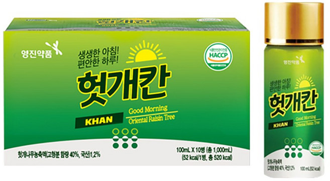영진 헛개칸 100ml, 20개