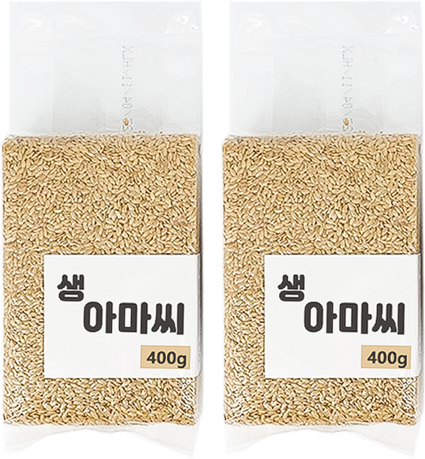 생 아마씨 무첨가 천연식품 아마씨, 400g, 3개