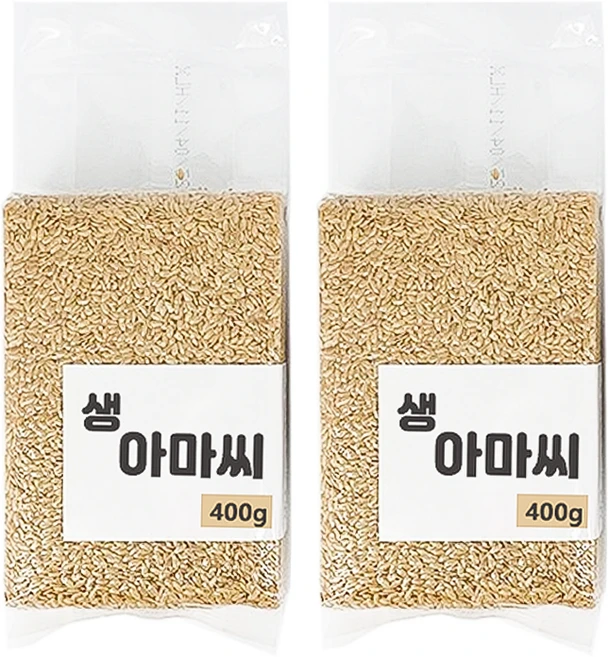 생 아마씨 무첨가 천연식품 아마씨, 400g, 1개 - 쿠팡
