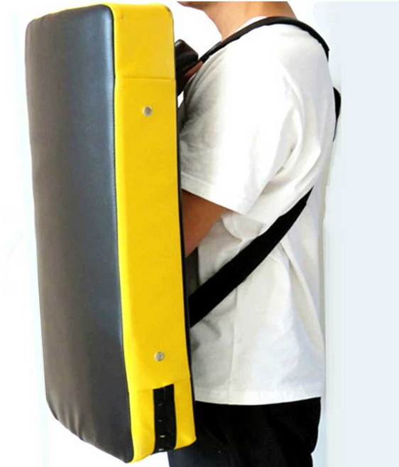 발차기 미트 전신 킥 종합격투기 대련 무에타이 스파링 킥복싱, 65x55x10cm 검정+노란색, 1개, 전신대상노란색가장자리65x55x10cm