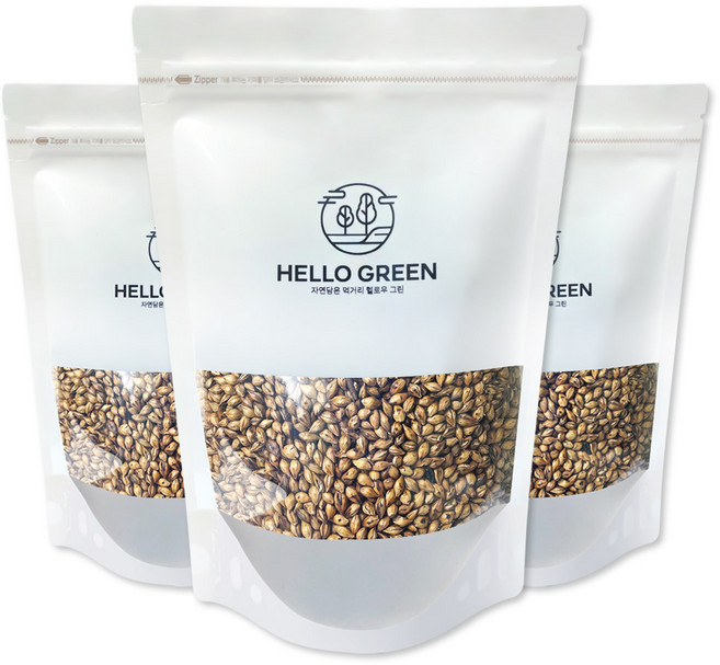 헬로우그린 국산 볶은 보리차 400g 매일 볶아서 더욱 구수하고 담백한 볶음 아기 보리차 끓여먹는 보리차, 3개, 1개입