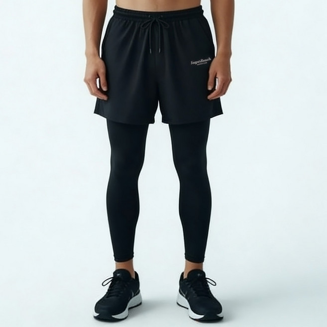 슈가비치 남성용 하의 투인원 멀티 팬츠 워터레깅스 BH25-31F 수영복