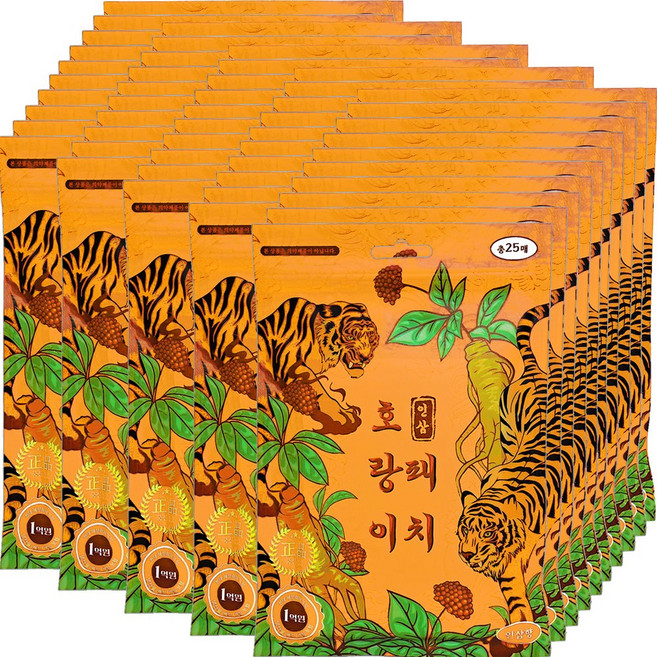 호랑이 패치 인삼향, 50개, 25개입