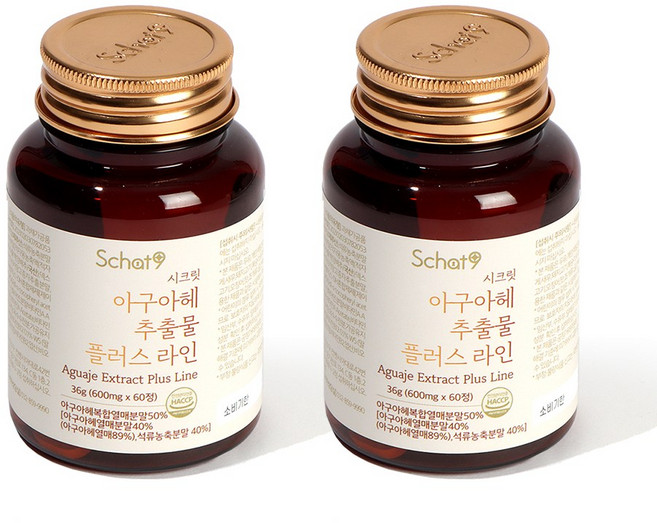 스캇나인 시크릿 아마존 안데스 아구아헤 추출물 볼케이노 플러스, 2개, 60정