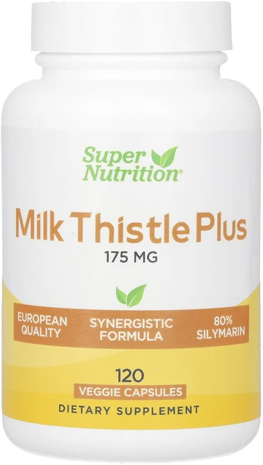 Super Nutrition 밀크시슬 플러스 175mg 베지 캡슐 120정, SuperNutrition밀크시슬플러스175mg베지캡슐, 1개 - 쿠팡