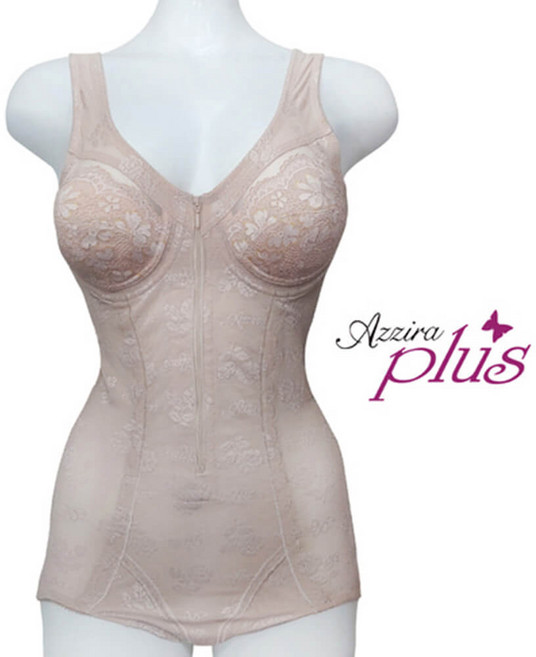 아찌라 지퍼 올인원 314 와이어 기능성 보정 바디슈트 75B-85D