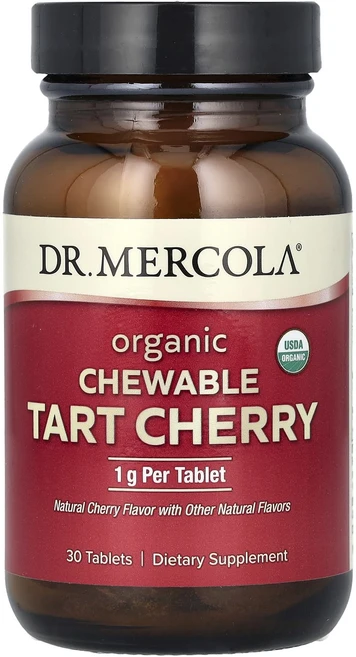 새해 첫좋은선물 Dr. Mercola 유기농 츄어블 타트체리 1g 30정 제대로 할인합니다, DrMercola유기농츄어블타트체리1g30정, 1 - 쿠팡