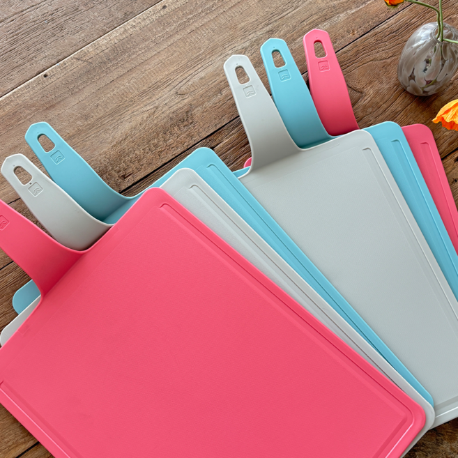 아이샵 국산 향균 인덱스 손잡이 도마, 1개, 그레이