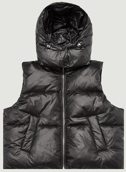 [캐주얼/행텐] 여성 후드 디테쳐블 크롭 베스트 (10490-114-813-69) 여성 후드 패딩 조끼