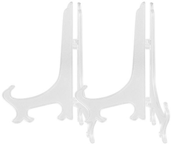 쿤스트마렌 메달 투명 접이식 거치대, 1개, 대형 2개