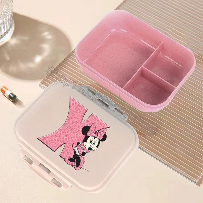 미니 마우스 도시락 편지 인쇄 학교 식품 저장 용기 생일 선물, 8. MLS3216, 1개