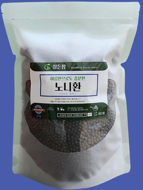 정든팜 대용량 노니환 1kg 이중지퍼백 건강환, 1개, 상세페이지 참조