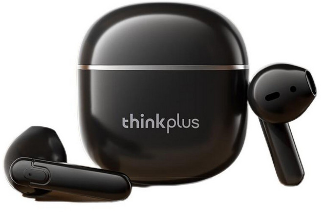 레노버 씽크플러스 트루 무선 블루투스 이어폰, 블랙, LP42