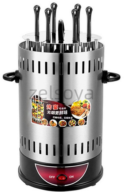 전기 그릴 꼬치 기계 가정용 자동 회전 바베큐 실내 오븐 가족 신제품, 1개