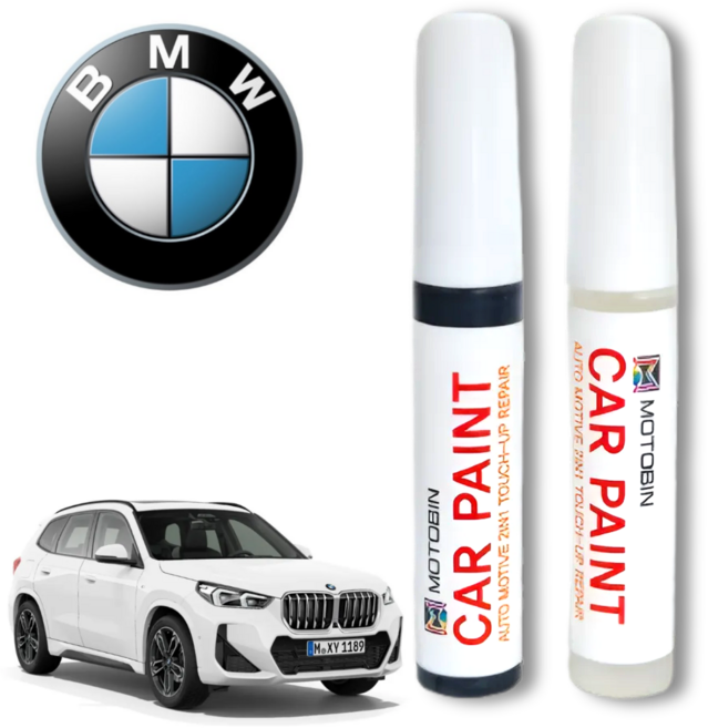 BMW X1 페인트 붓펜 자동차 차량용, 300 알파인화이트, 1개
