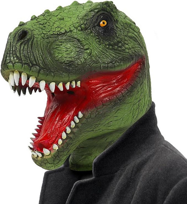 공룡 가면 코스프레, 1개, 그린