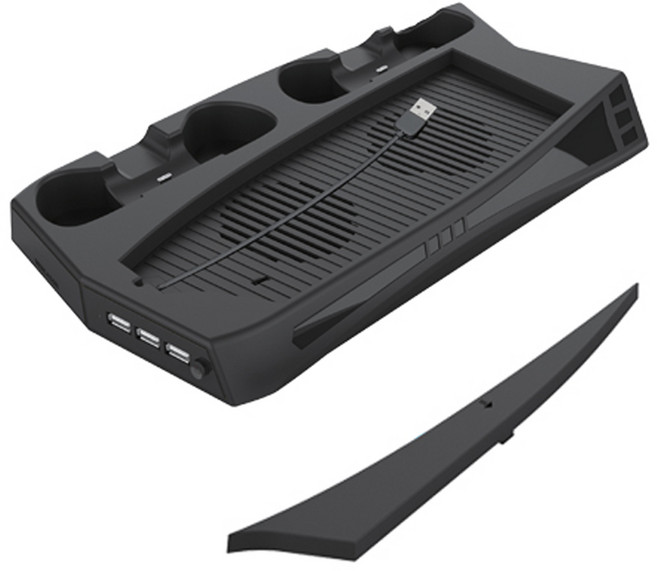 {PS5 PS5 DE 겸용} GAMMAC 멀티 충전 스탠드 거치대, 밀봉테이프 제거시 반품 불가상품, 1개