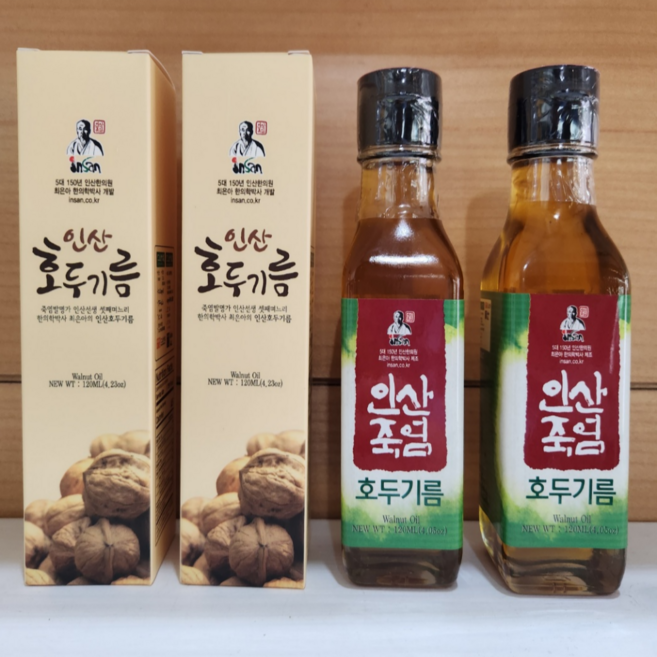인산죽염 최은아박사 국산 호두 호두기름 100% 3회법제 120ml, 2개