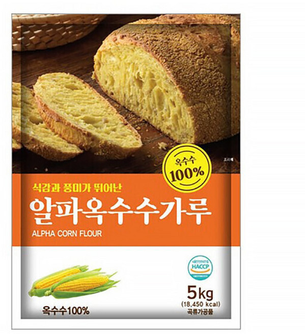 웰베이킹 대용량 새롬 알파옥수수가루 5kg 1개