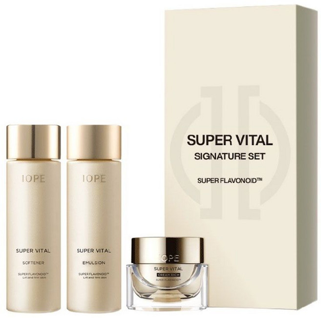 아이오페 슈퍼바이탈 시그니처 기초 화장품 3종 세트, 1세트