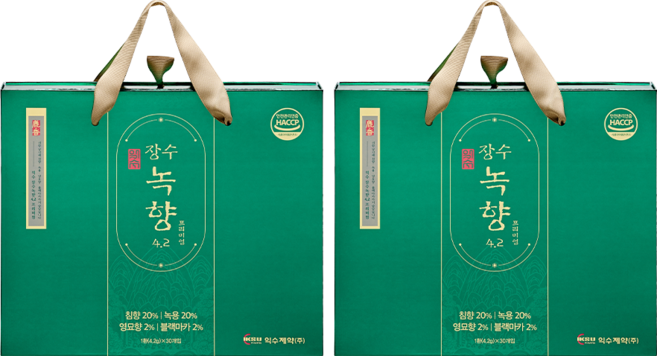 익수제약 장수녹향 침향환 정품, 2박스, 126g