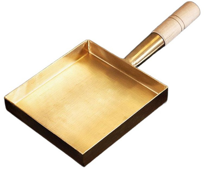 일식 계란말이팬 뚜껑 구리 가정용 조리용 타마고야키, 16cm