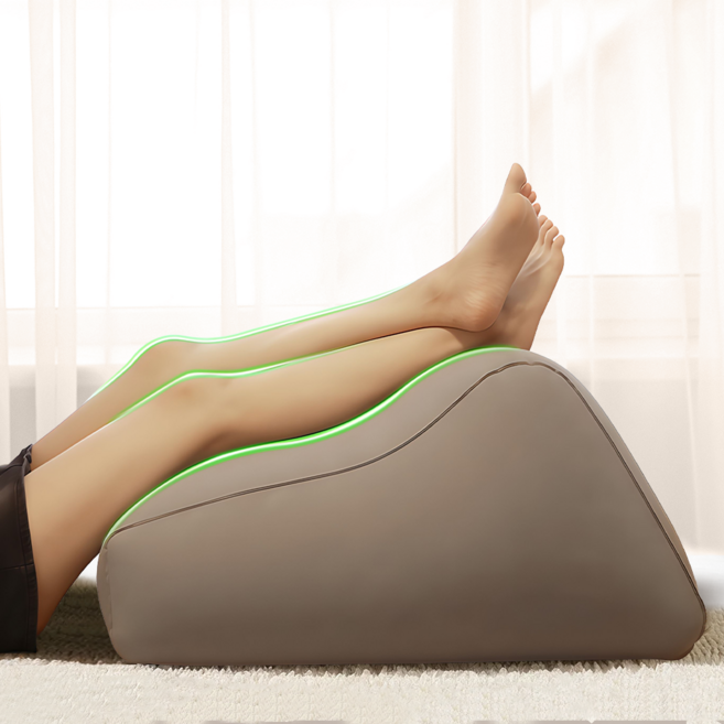 YOPENCE 에어 다리베개 다용도 수면 발베개 붓기 피로 해소는 무릎 베개 등받이 쿠션, 1개, 그레이