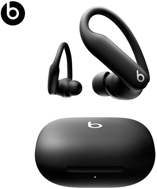 비츠 파워비츠 프로2 노이즈 캔슬링 블루투스 이어후크 이어폰 (관부가세포함_미국정품), Jet Black, Powerbeats Pro 2