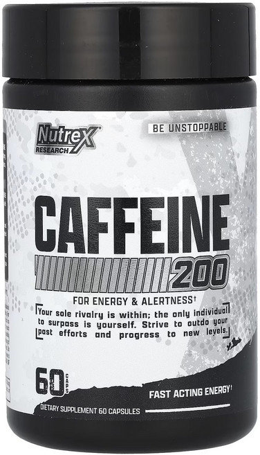 뉴트렉스리서치 카페인 200 캡슐, 60정, 1개