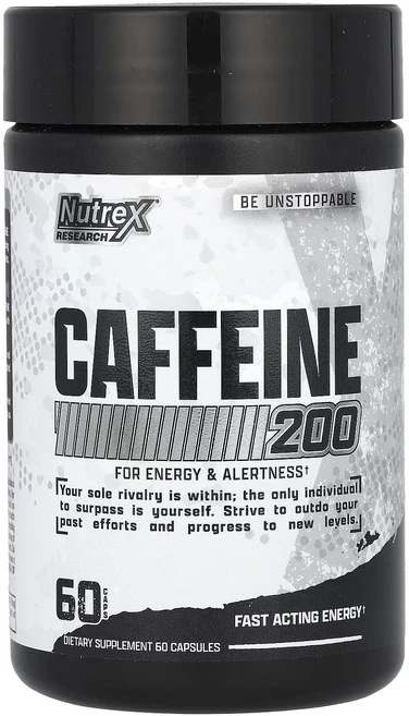 뉴트렉스리서치 카페인 200 캡슐, 60정, 1개 - 쿠팡