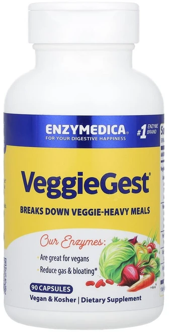 엔자이메디카 VeggieGest 캡슐 90정, 1개 - 쿠팡