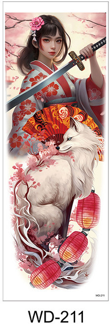 WD-224 紋身貼紙, WD-211, 1個