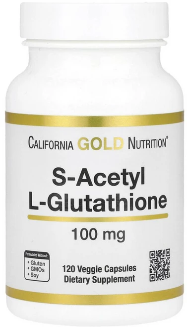 [캘리포니아 골드 뉴트리션] 아세틸 L-글루타치온 100mg 식물성캡슐 120정 (4개월분), 1통 - 쿠팡