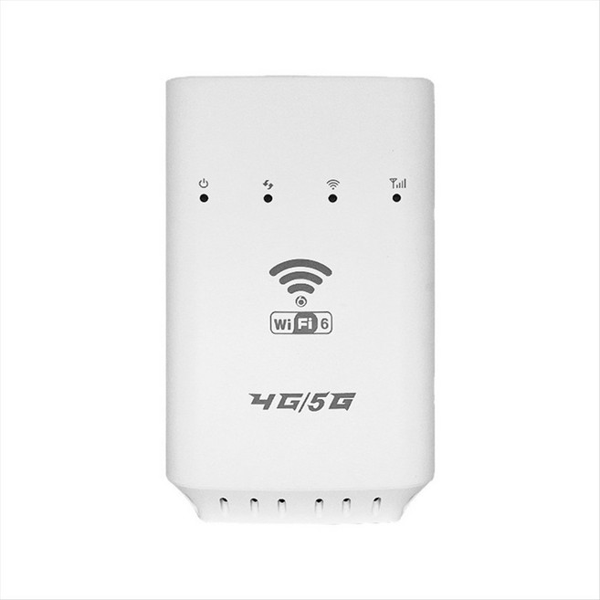 SIM 카드 슬롯이있는 무선 4G 5G Wifi CPE 라우터 스마트 LTE Wifi 6 라우터 1 네트워크 포트 Wifi 액세스 신호 부스터, 미국 플러그, 하얀색